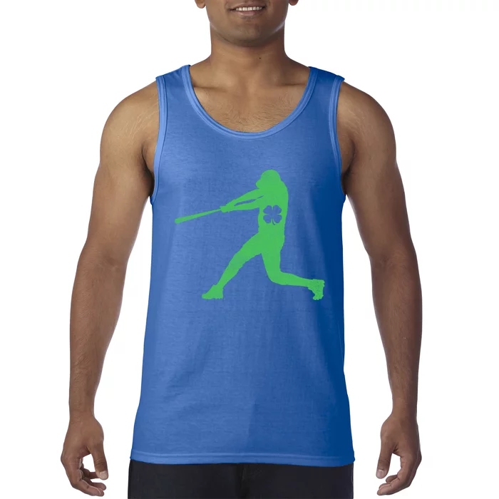 Baseball Bat Gift St Patrick's Day Shamrock Irish Lucky Great Gift Tank Top