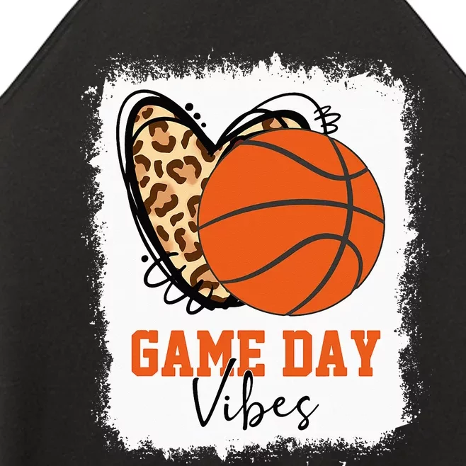 Bleached Basketball Game Day Vibes Mom Women’s Perfect Tri Rocker Tank