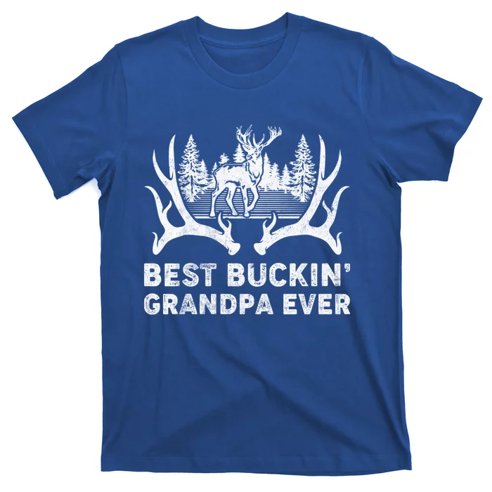 Best Buckin Grandpa Ever Deer Hunting Fathers Day Gift T-Shirt