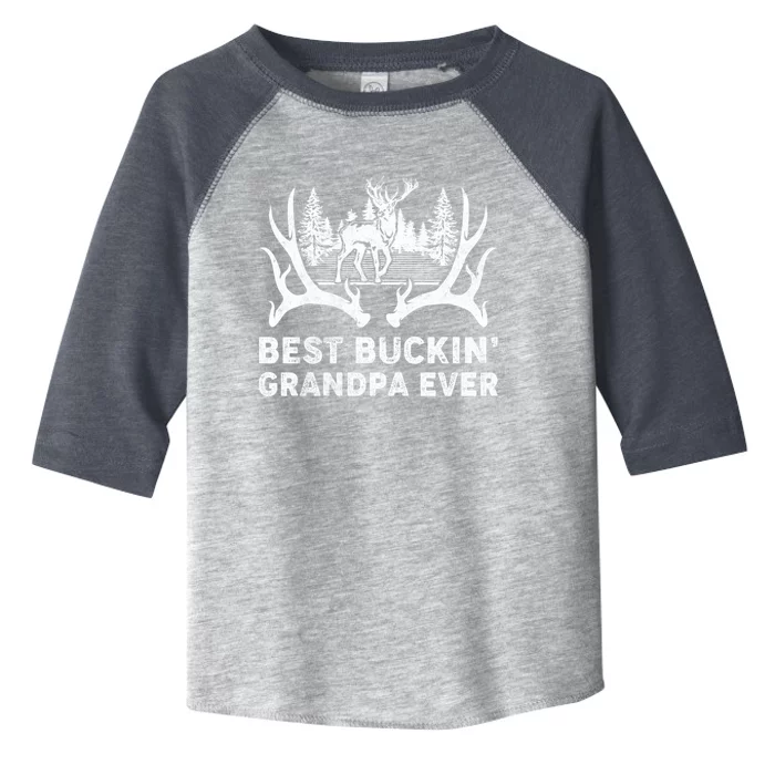 Best Buckin Grandpa Ever Deer Hunting Fathers Day Gift Toddler Fine Jersey T-Shirt