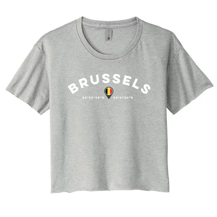 Brussels Belgium Gift Women's Crop Top Tee