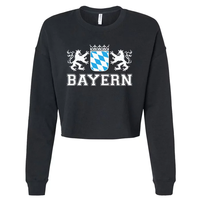 Bayern Bavaria German Munich Oktoberfest Germany Cropped Pullover Crew