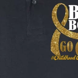 Be Bold Go Gold Childhood Cancer Awareness Softstyle Adult Sport Polo