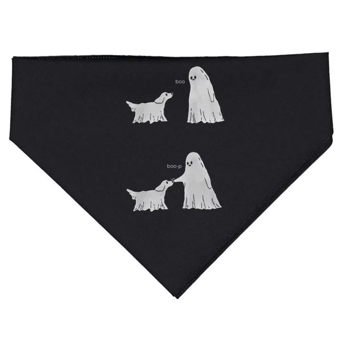 Boo Boop Ghost Dog Halloween USA-Made Doggie Bandana