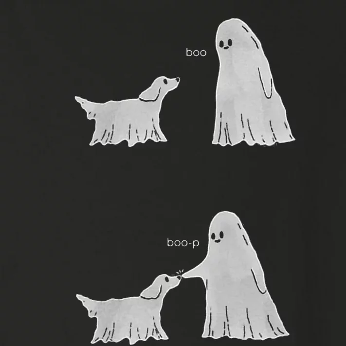 Boo Boop Ghost Dog Halloween Toddler Long Sleeve Shirt