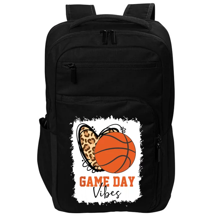 Bleached Basketball Game Day Vibes Basketball Mom Game Day Impact Tech Backpack