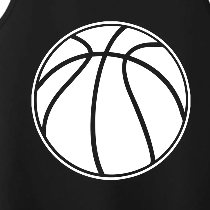 Black Basketball Gift Basketball Gift Performance Tank