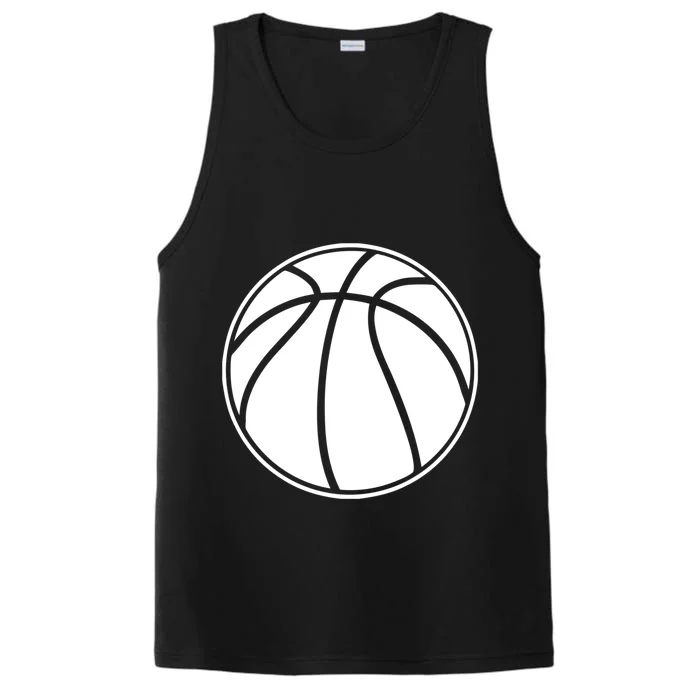 Black Basketball Gift Basketball Gift Performance Tank