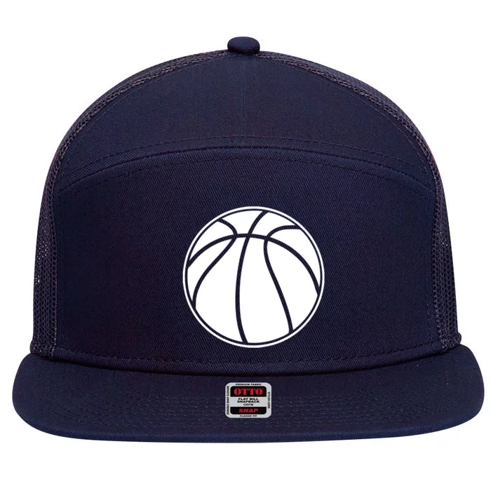 Black Basketball Gift Basketball Gift 7 Panel Mesh Trucker Snapback Hat