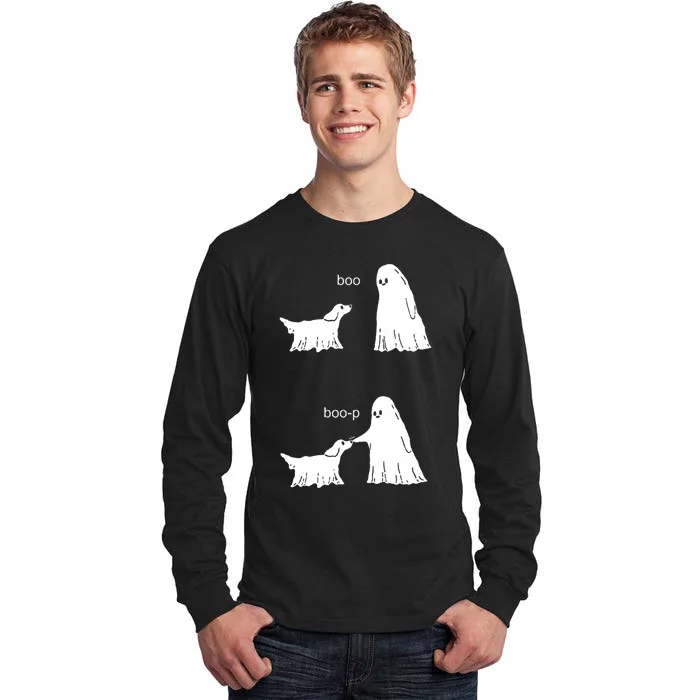 Boo Boop Ghost And Dog Tall Long Sleeve T-Shirt