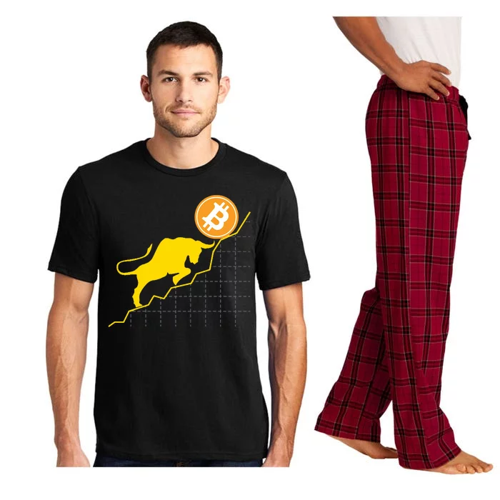 Bitcoin Bull Graph Bullish BTC Crypto Pajama Set