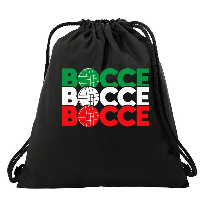 Bocce Ball Game Enthusiast Lawn Bowling Boule Boccia Drawstring Bag