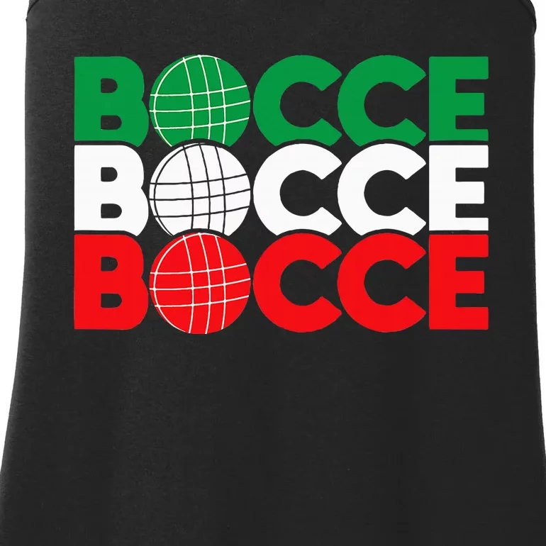 Bocce Ball Game Enthusiast Lawn Bowling Boule Boccia Ladies Essential Tank