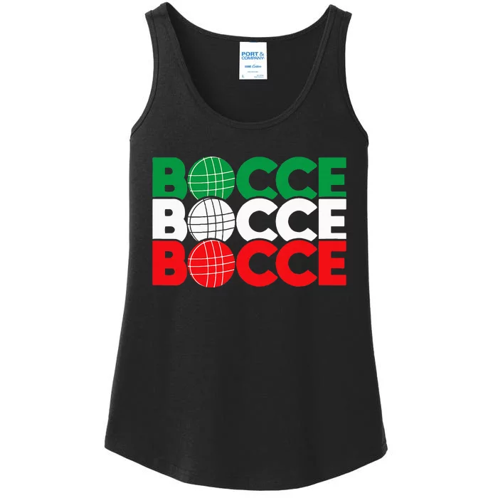 Bocce Ball Game Enthusiast Lawn Bowling Boule Boccia Ladies Essential Tank