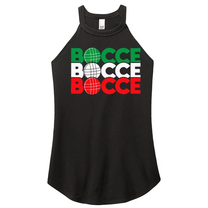 Bocce Ball Game Enthusiast Lawn Bowling Boule Boccia Women’s Perfect Tri Rocker Tank