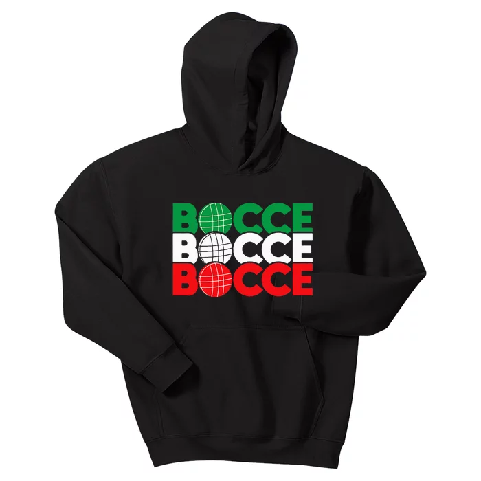 Bocce Ball Game Enthusiast Lawn Bowling Boule Boccia Kids Hoodie