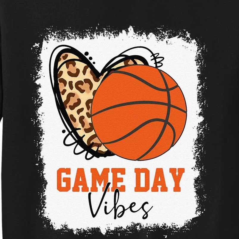 Bleached Basketball Game Day Vibes Basketball Mom Game Day Sweatshirt