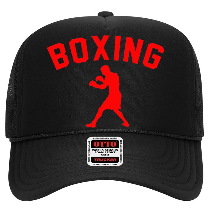 Boxing Boxer Gift Boxing Fan Boxing Trainer Boxing Coach High Crown Mesh Trucker Hat