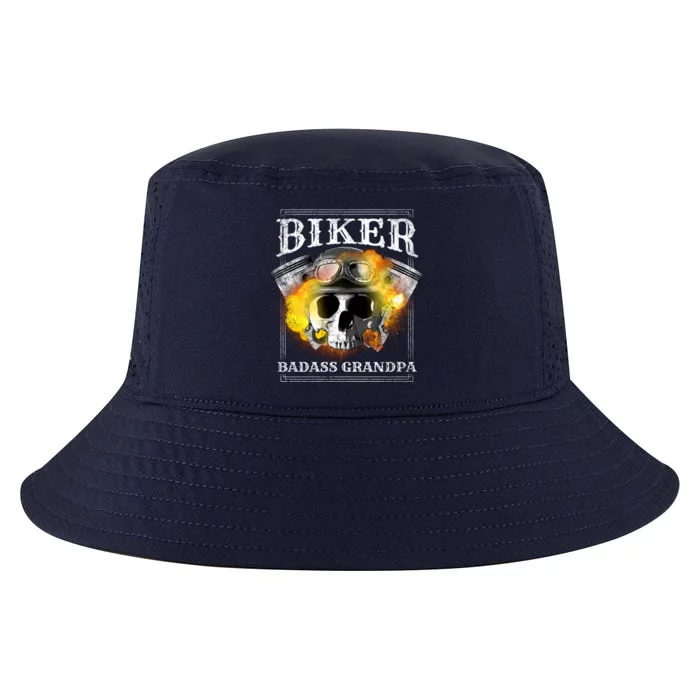 Biker Badass Grandpa Motorcycle Cool Gift Cool Comfort Performance Bucket Hat