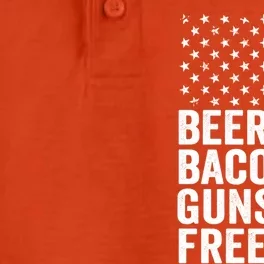 Beer Bacon Guns And Freedom / Usa Bbq American Flag Ing Funny Gift Dry Zone Grid Performance Polo