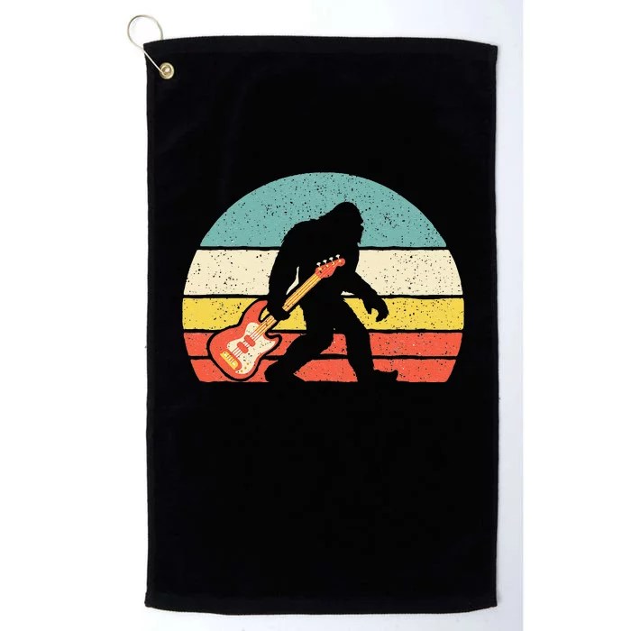 Bigfoot Bass Guitar Bass Player Bassist Music Guitarist Platinum Collection Golf Towel