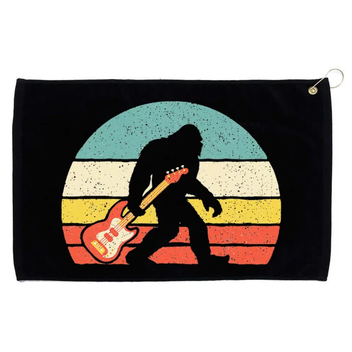 Bigfoot Bass Guitar Bass Player Bassist Music Guitarist Grommeted Golf Towel