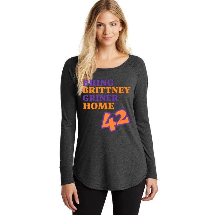 Bring Brittney Griner 42 Home Free Brittney Griner Free BG Women's Perfect Tri Tunic Long Sleeve Shirt