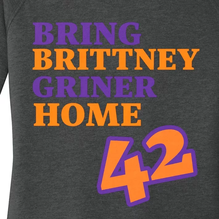 Bring Brittney Griner 42 Home Free Brittney Griner Free BG Women's Perfect Tri Tunic Long Sleeve Shirt