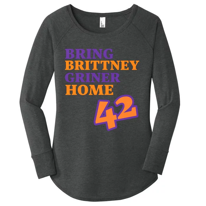 Bring Brittney Griner 42 Home Free Brittney Griner Free BG Women's Perfect Tri Tunic Long Sleeve Shirt