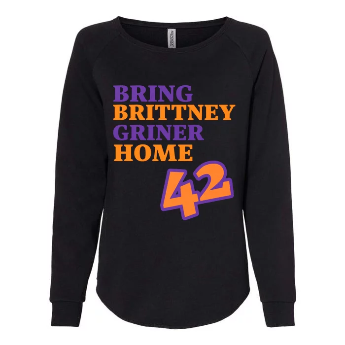 Bring Brittney Griner 42 Home Free Brittney Griner Free BG Womens California Wash Sweatshirt