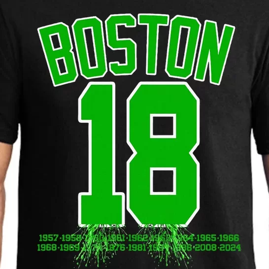 Boston Bleed Green For 18 A Celebration Pajama Set