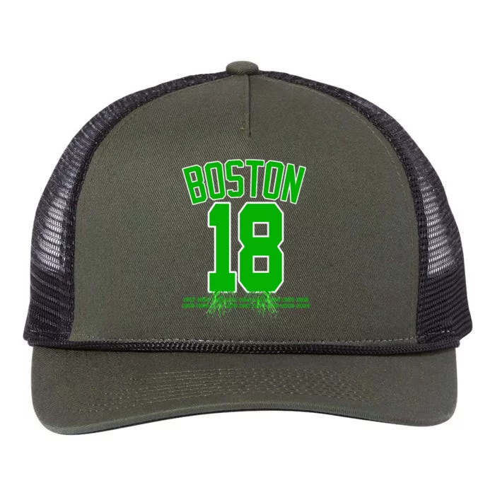 Boston Bleed Green For 18 A Celebration Retro Rope Trucker Hat Cap