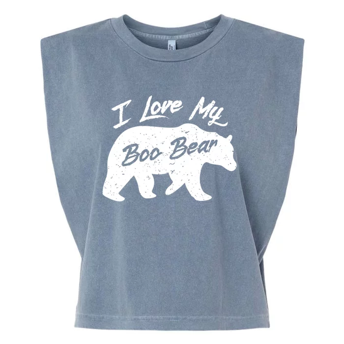 Boo Bear Great Gift Polar Bear Spirit Bear Valentine Cool Gift Garment-Dyed Women's Muscle Tee