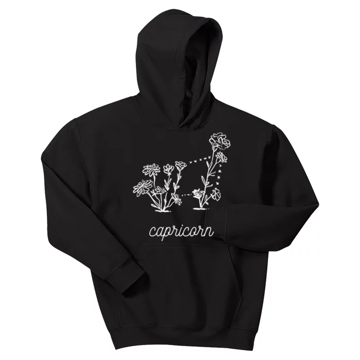 Black  Birthday Gifts Queens Born In December Capricorn Kids Hoodie