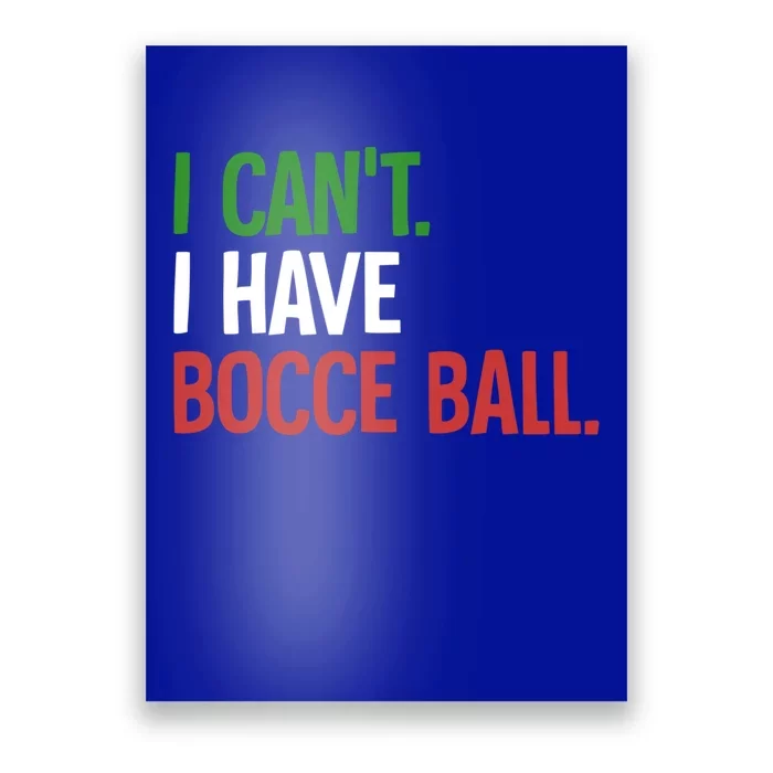 Bocce Ball Gift Poster