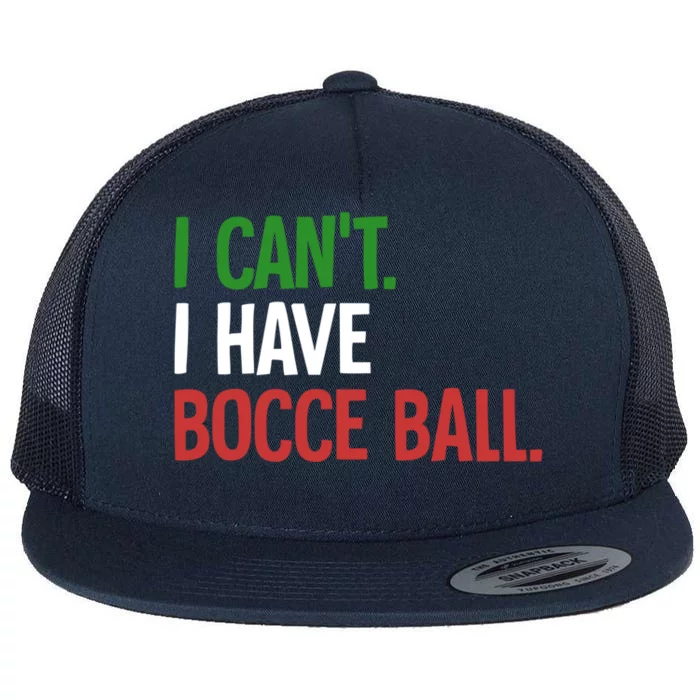 Bocce Ball Gift Flat Bill Trucker Hat