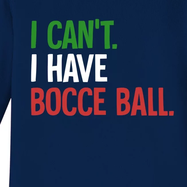 Bocce Ball Gift Baby Long Sleeve Bodysuit