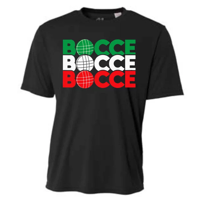 Bocce Ball Game Enthusiast Lawn Bowling Boule Boccia Cooling Performance Crew T-Shirt