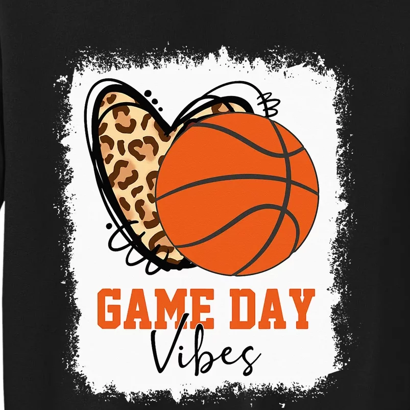 Bleached Basketball Game Day Vibes Basketball Mom Game Day Sweatshirt