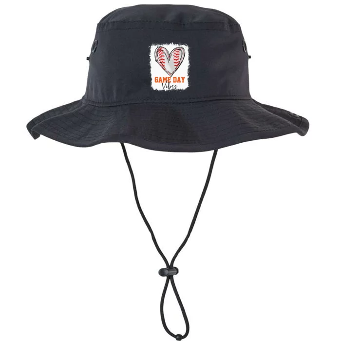 Bleached Baseball Game Day Vibes Baseball Mom Game Day Legacy Cool Fit Booney Bucket Hat