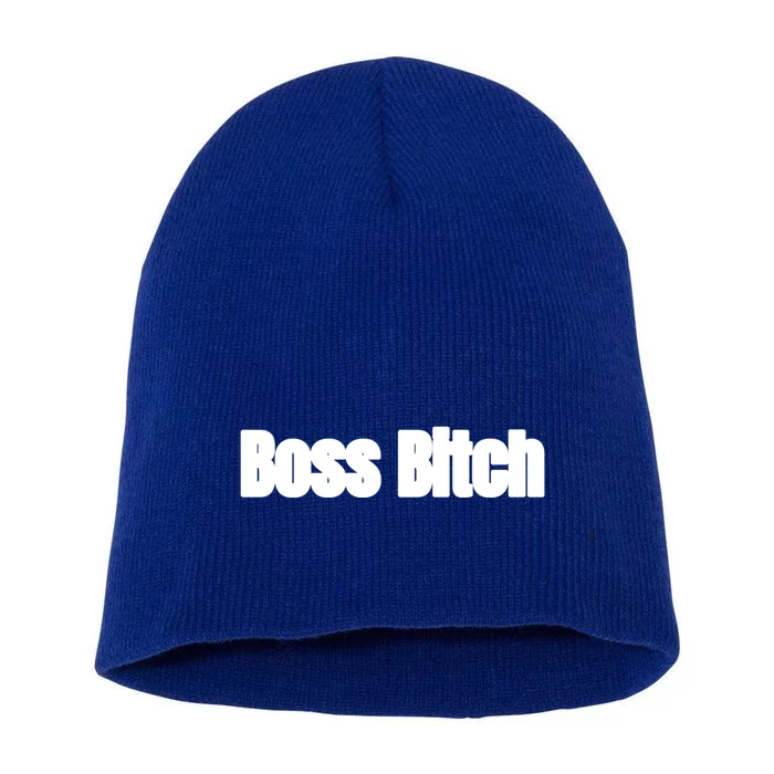 Boss Bitch Gift Short Acrylic Beanie