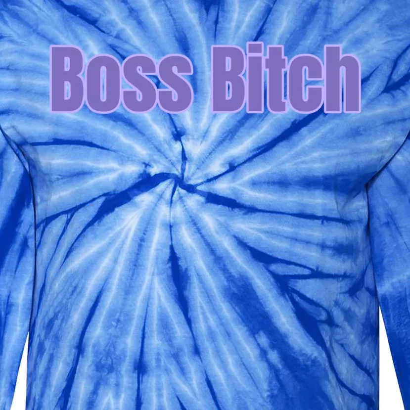 Boss Bitch Gift Tie-Dye Long Sleeve Shirt