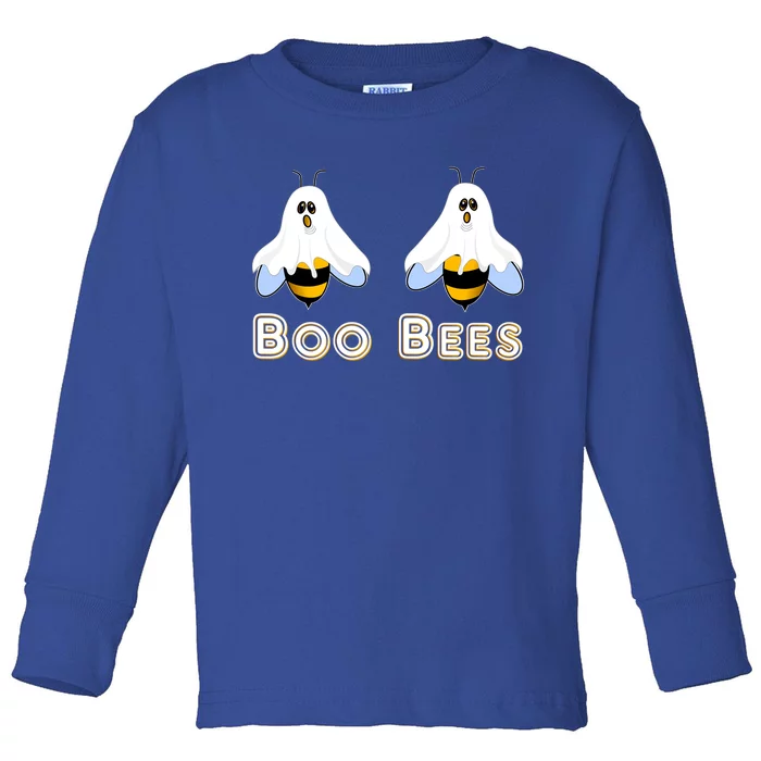 Boo Bees Gift Cute Funny Boobees Halloween Meme Gift Toddler Long Sleeve Shirt