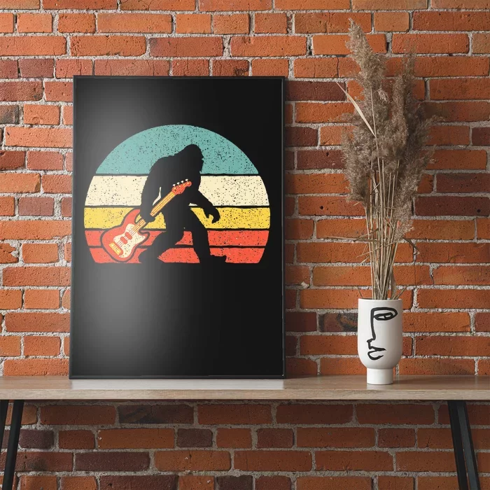 Bigfoot Bass Guitar Bass Player Bassist Music Guitarist Poster