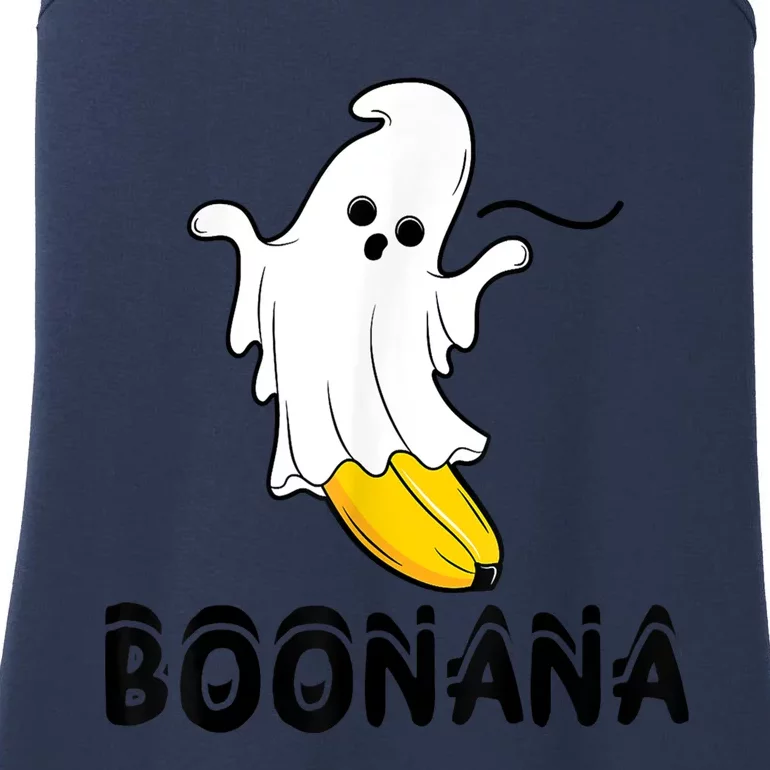 Boonana Boo Ghost Banana Halloween Costume Funny Ladies Essential Tank