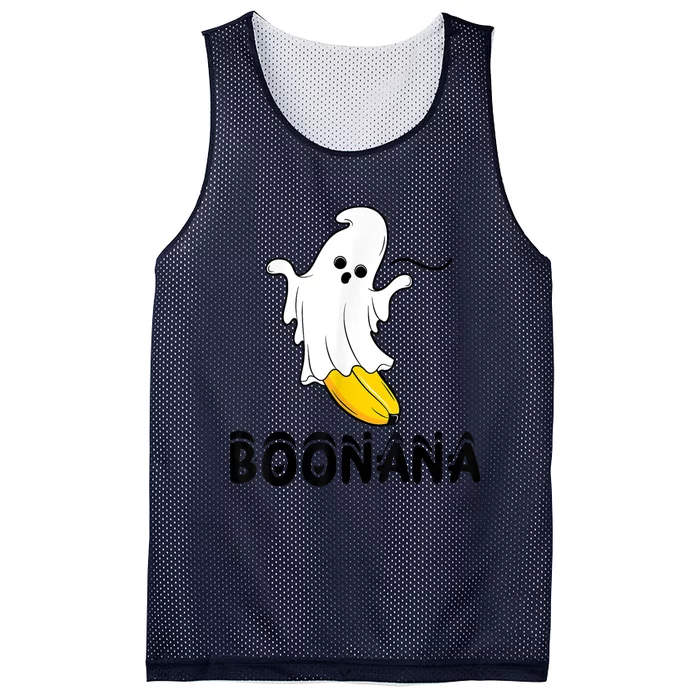 Boonana Boo Ghost Banana Halloween Costume Funny Mesh Reversible Basketball Jersey Tank