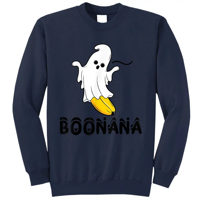 Boonana Boo Ghost Banana Halloween Costume Funny Tall Sweatshirt