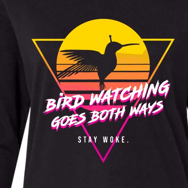 Birds Birdwatching Goes Both Ways They Arent Real Truth Meme Womens Cotton Relaxed Long Sleeve T-Shirt