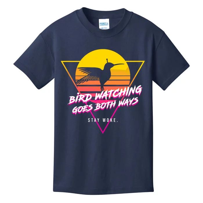 Birds Birdwatching Goes Both Ways They Arent Real Truth Meme Kids T-Shirt