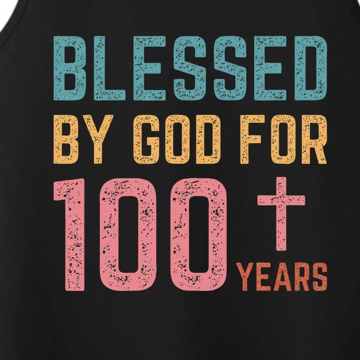 Blessed By God For 100 Years Old Religious Performance Tank